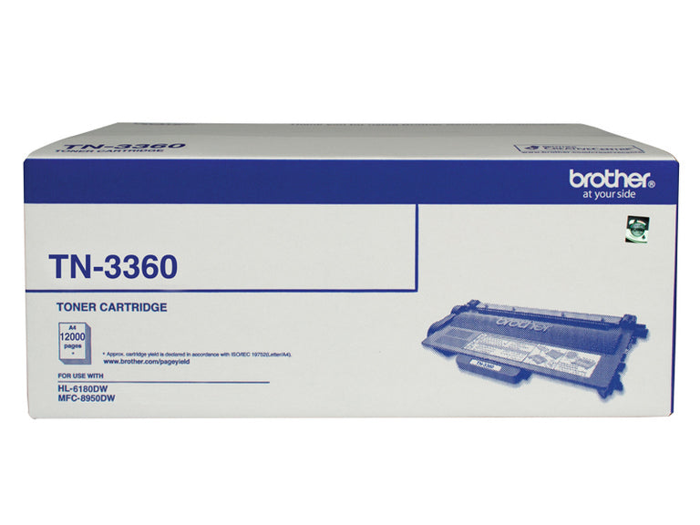 Brother TN-3360 Mono Laser Toner - Super High Yield (12000 pages) - HL-HL-6180DW & MFC-8950DW *B2B Exclusive* Brother TN-3360 Mono Laser Toner - Super High Yield (12000 pages) - HL-HL-6180DW & MFC-8950DW *B2B Exclusive*
